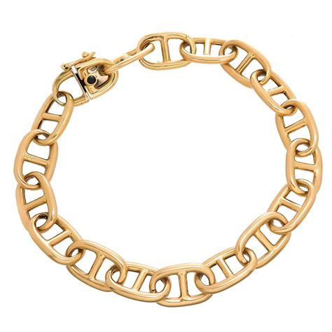 hermes link bracelet silver|hermes kelly bracelet yellow gold.